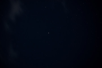 blue sky with stars and clouds