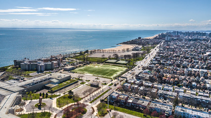 Wall Mural - Aerial Images of Sheepshead Bay Brooklyn