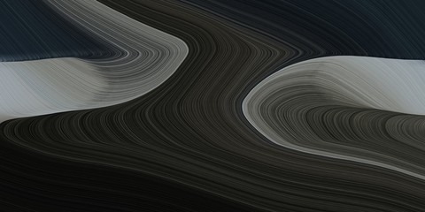Aufkleber - graphic design background with modern waves background illustration with very dark green, gray gray and dim gray color. can be used as card, wallpaper or background texture