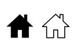 © Oliviart - Home icons set on white background. House vector icon. Address
