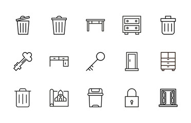 Sticker - Icon set of house