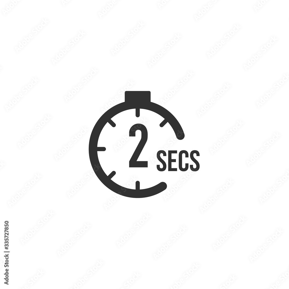 Computer Seconds Icon 2 seconds Countdown Timer icon set. time interval icons. Stopwatch and ...