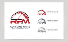 Rpm Automotive Logo Design. Editable Logo Design