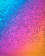 Colourful background with bubbles and liquid