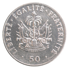 Poster - Haitian centimes coin