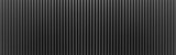Panorama of Black Corrugated metal texture surface or galvanize steel.