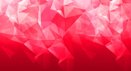 Abstract red triangle background