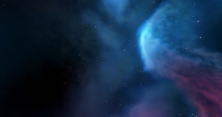 Wall Mural - nebula and star fields, stellar nursery. stellar system and gas nebula. newborn stars, glowing cloud