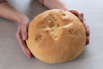 home made bread with organic ingredients