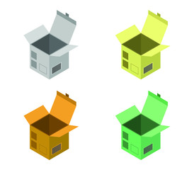 Sticker - isometric box