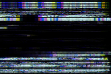 Wall Mural - glitch no signal background pixel noise, bad texture.