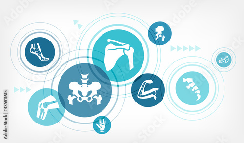 Fotografía orthopedics vector illustration