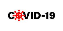 Covid - 19 Design Logos. Pandemic Infection. Coronavirus. Vector Drawing.