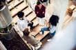 © Yakobchuk Olena - Group of young people standing on stairs
