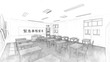 © hiro studio - 学校　教室　緊急事態宣言　イラスト42