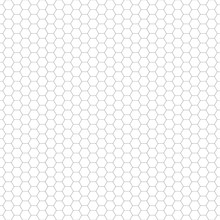 Black White Seamless Pattern With Hexagon