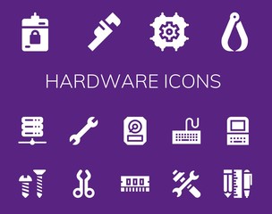 Wall Mural - hardware icon set