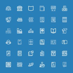  Editable 36 dictionary icons for web and mobile