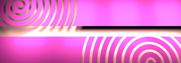 Wall Mural - Trendy banner template or website headers with abstract geometric background. 3D rendering
