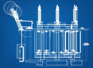 Power transformer blueprint