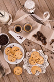 Fototapeta Uliczki - Chocolate chip cookies.
