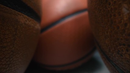 Unique basketball view through a basketball net created with a probe lens