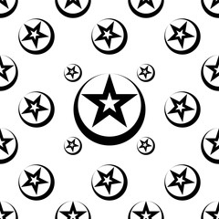 Poster - Star Seamless Pattern Design