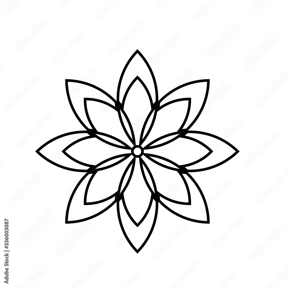 Islamic Vintage Floral Pattern Line Vector Stock Gamesageddon