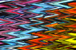 © Helen Davies - Seamless computer-generated illustration.  Abstract fractal background of multicolored Zigzag design.