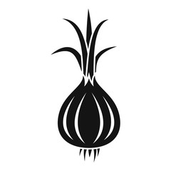 Wall Mural - Raw onion icon. Simple illustration of raw onion vector icon for web design isolated on white background