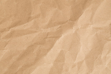 Wall Mural - Recycle brown paper crumpled texture,Old paper surface for background.