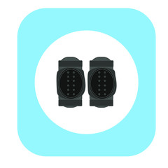 knee pads for riding a bmx bike on white background