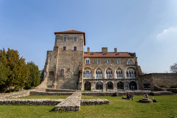 Wall Mural - The castle of Tata on a sunny spring day