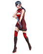 © vladnikon - 3D japanese warrior amazon woman render.