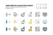 © KP Arts - Blood Plasma is being Sought from Recovered Covid-19 Patients. Research to the Coronavirus Disease 2019 Infection Treatments. Line outline, Flat, Filled Icons 64x64 Pixel Perfect Editable Stroke.