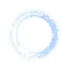 Wall Mural - virtual technology circle