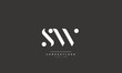 Letter SW WS S W minimal elegant monogram art logo. Outstanding professional trendy awesome artistic initial based Alphabet icon logo. Premium Business logo