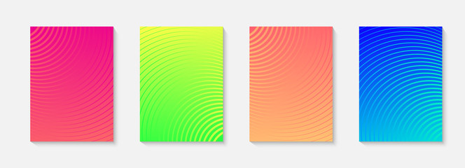 Poster - Minimal vector abstract cover notebook design. Planner and diary cover for print. Abstract design for copybook brochures and school books. Notebook paper. Brochure, book, magazine template