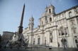 Rome, Italy-29 Mar 2020: Popular tourist spot Piazza NAvona is empty following the coronavirus confinement measures put in place by the governement, Rome, Italy