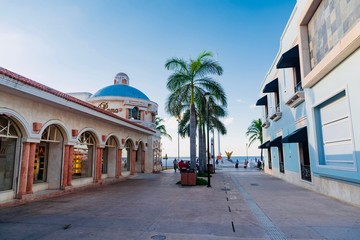 Sticker - panorama of the island of Cozumel in Mexico