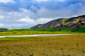 Wall Mural - Beautiful rugged Iceland Fjord seascape