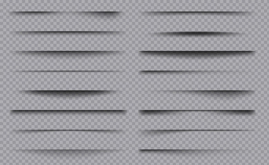 Wall Mural - soft shadows. square overlay dividers decoration frame boxes with shadows vector template collection
