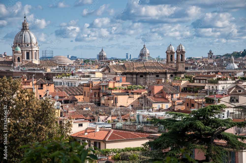 Obraz na płótnie Panorama Rzymu / Włochy w salonie