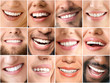 © Pixel-Shot - Collage of photos with different smiling people