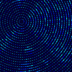 Poster - abstract background with blue circles. halftone pattern design for any cover