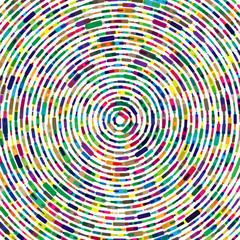 Aufkleber - color glitters in circles. round background for disco party