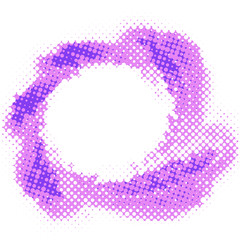 Poster - Dotted blue violet design element with halftone effect. Vector background