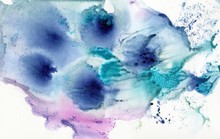 Abstract Watercolor And Ink Textures