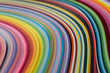 © Robert Kohlhuber/Stocksy - Multi colored quilling paper lying on colorful paper