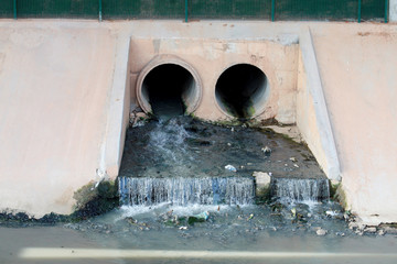 Wall Mural - water contaminated by sewage